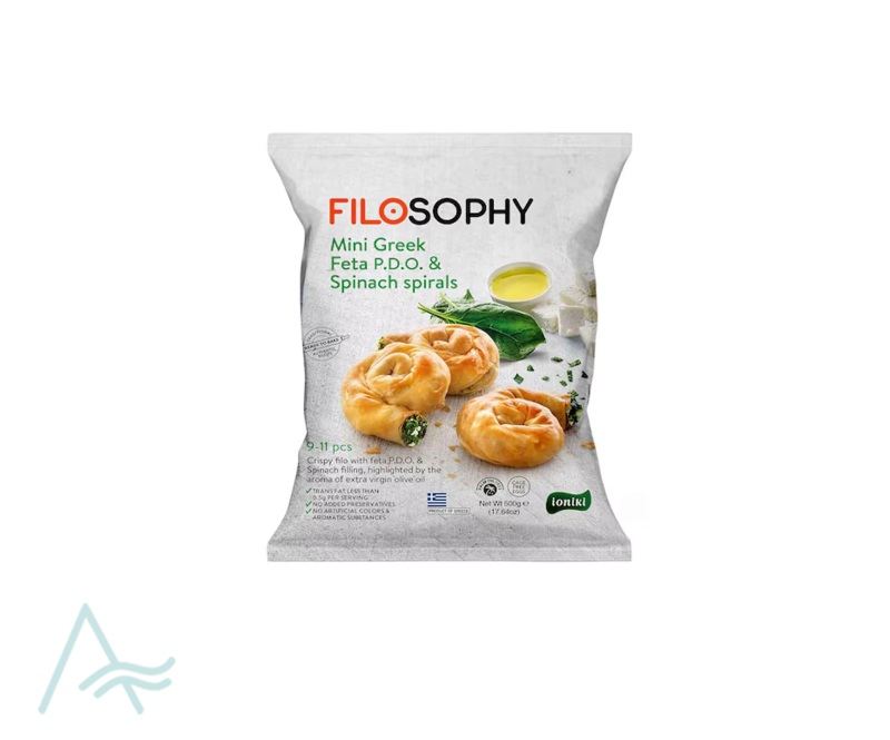 FILOSOPHY MINI FETA SPINACH 500G